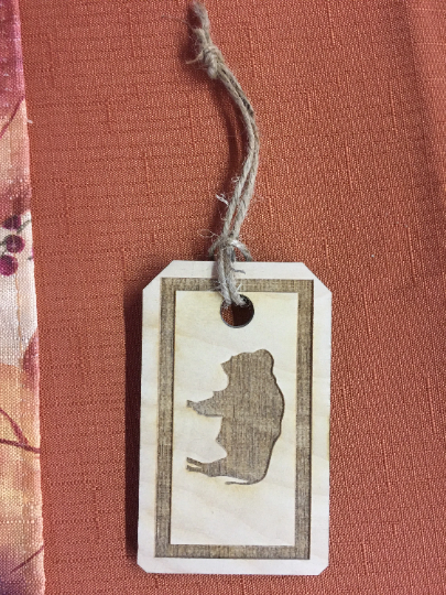 Wyoming present tag / ornament