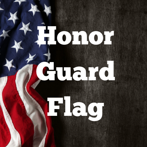 Honor Guard flag going away